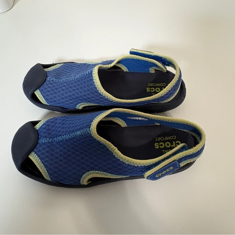 Crocs Blue Swiftwater Youth Sandals